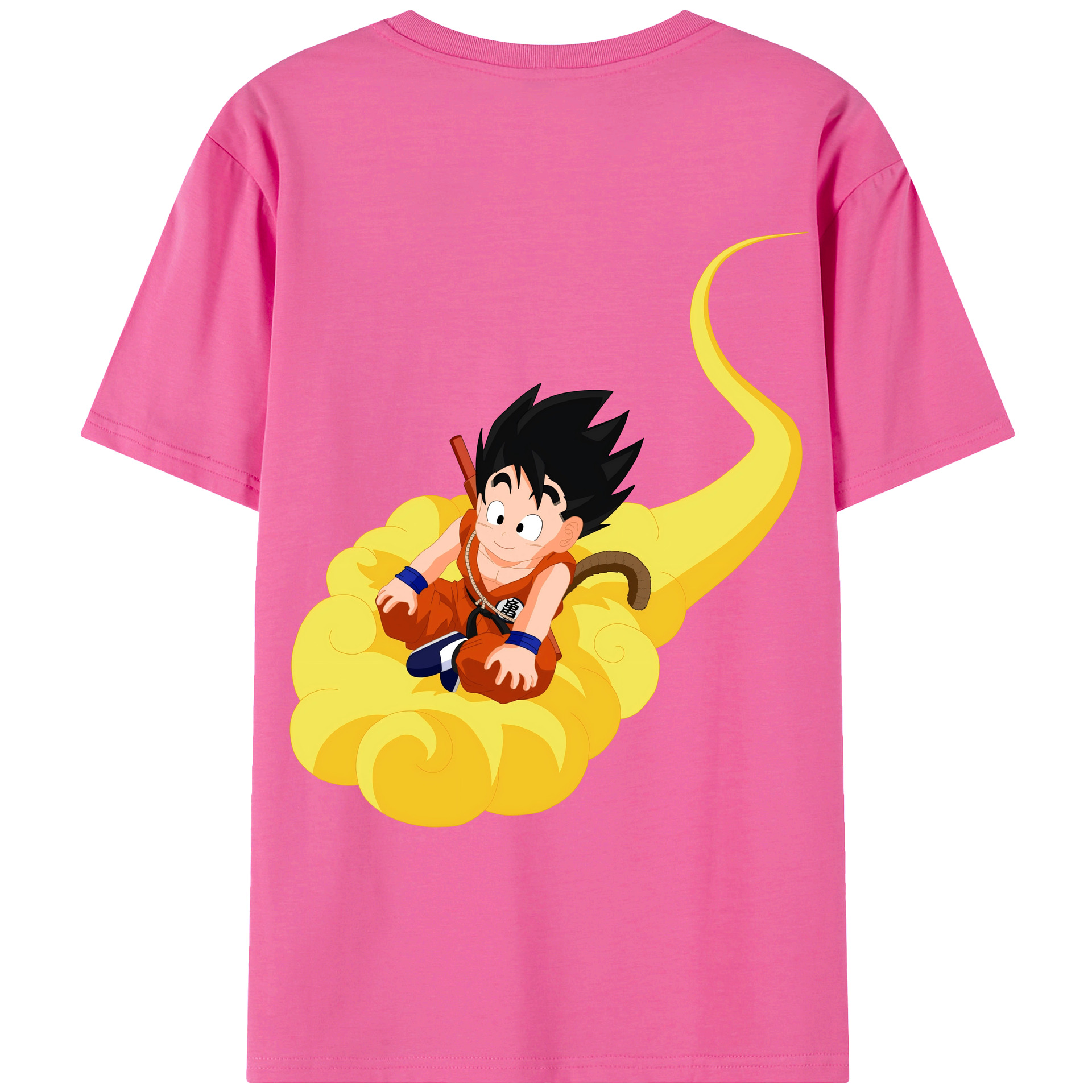 （画像用） ドラゴンボール 孫悟空（そん ごくう）Son Goku カカロット DRAGON BALL Kakarotto レディース半袖Tシャツ(バックプリント)